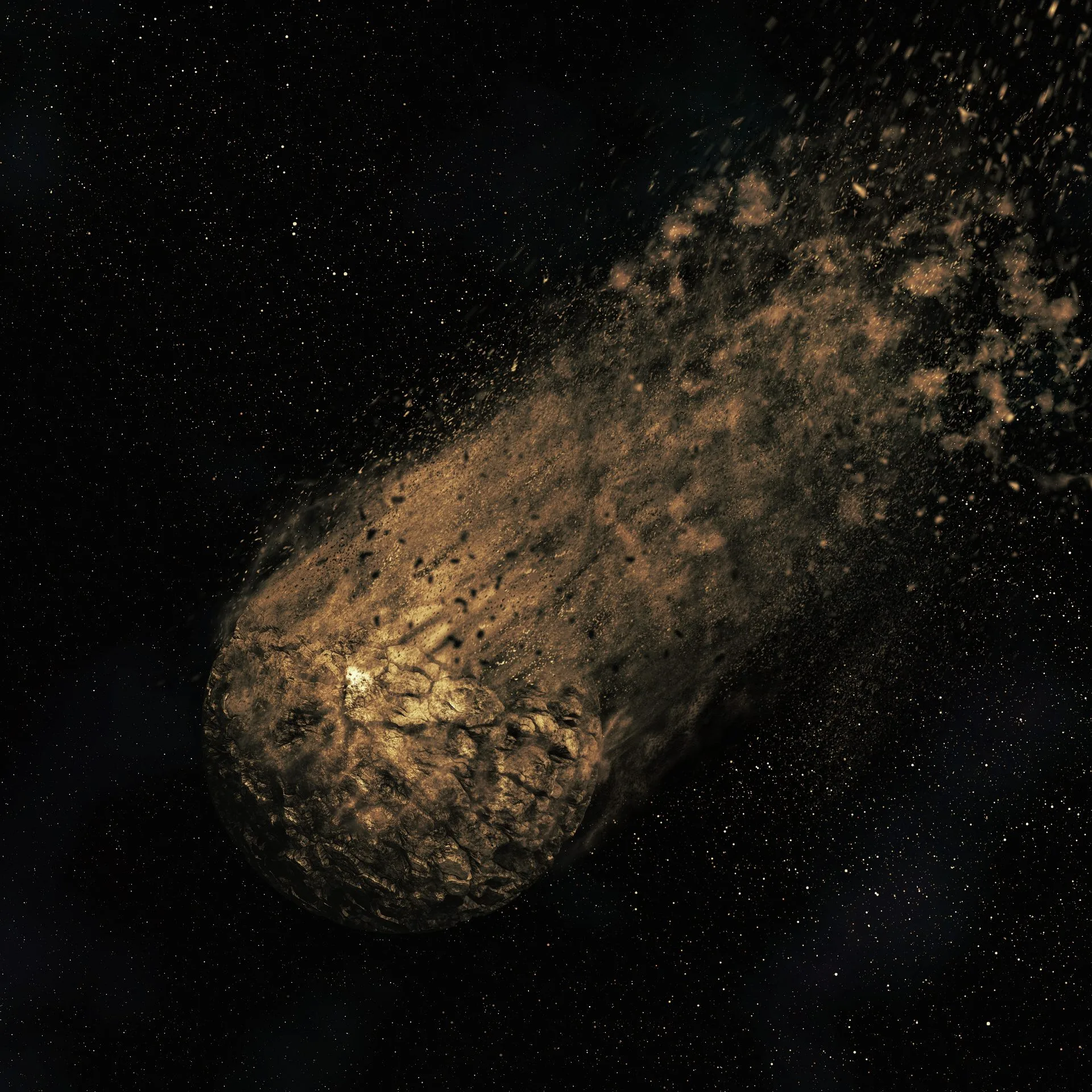 space-scene-with-asteroid